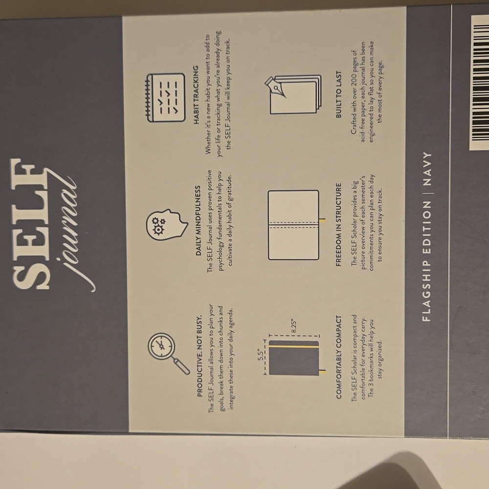 Best Self Co Self journal System NIB Flagship Edition Navy - Picture 8 of 9